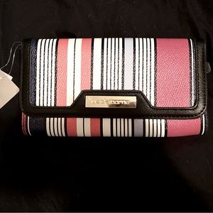 NWT - Liz Claiborne multi stripe wallet.